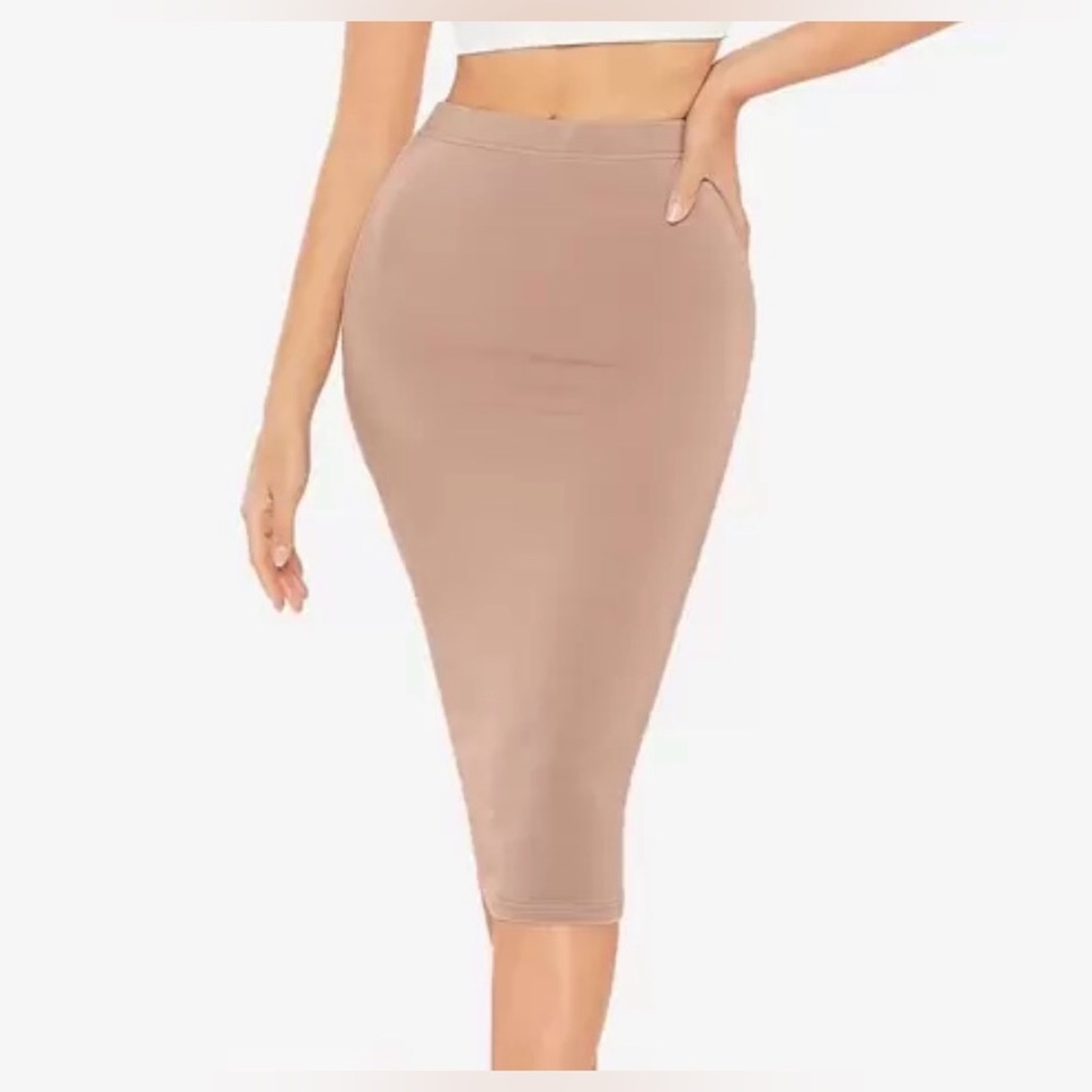 Tan Pencil Skirt